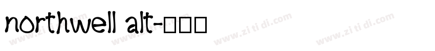 northwell alt字体转换